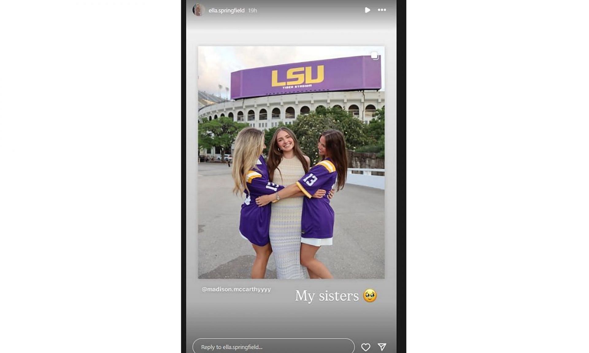 Screenshot, via Instagram